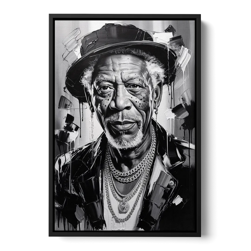 Wisdom Light Front - Black Canvas Wall Art