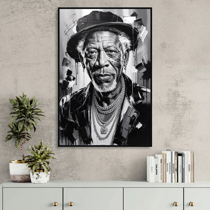 Wisdom Light Sitting Room - Black Canvas Wall Art