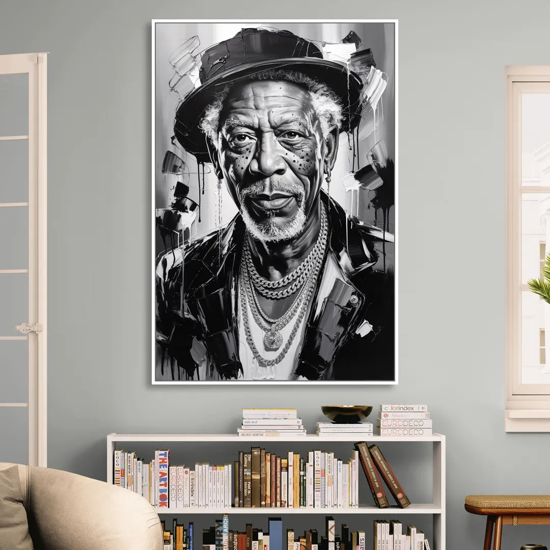 Wisdom Light Sitting Room - White Canvas Wall Art