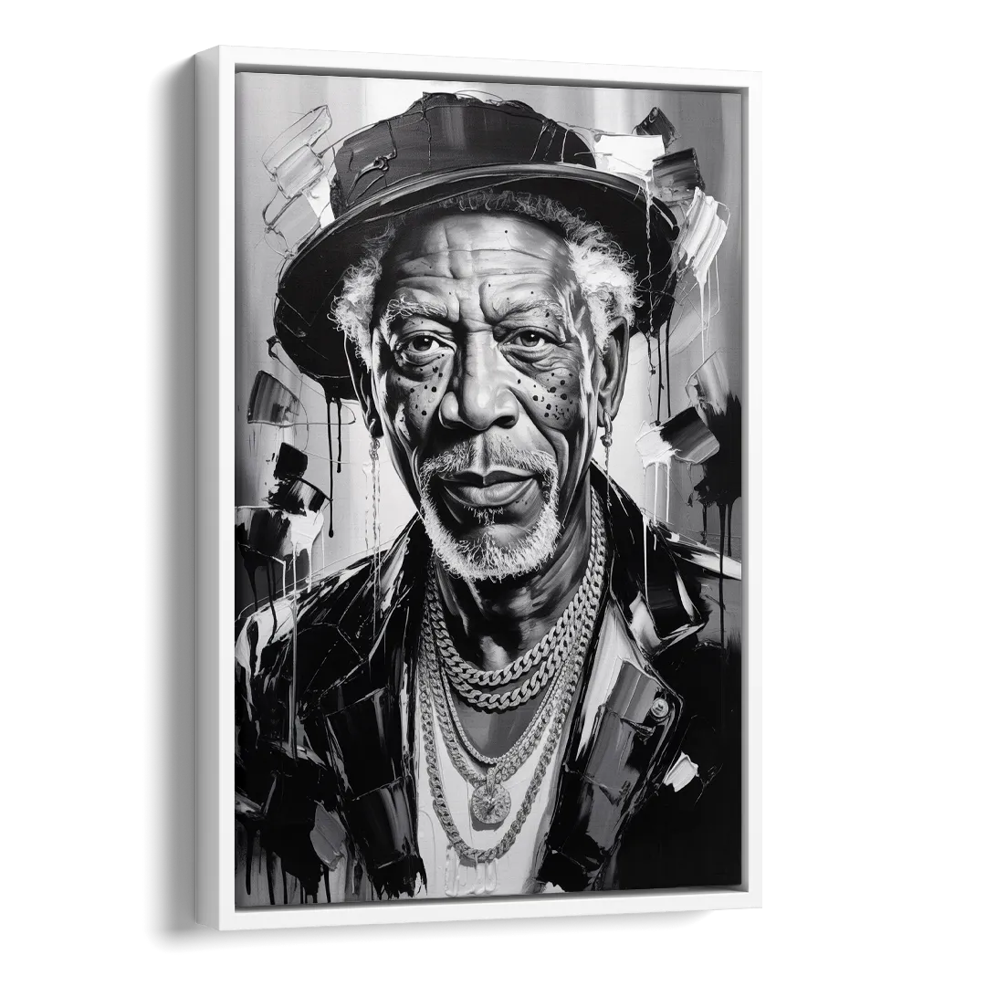 Wisdom Light Side - White Canvas Wall Art