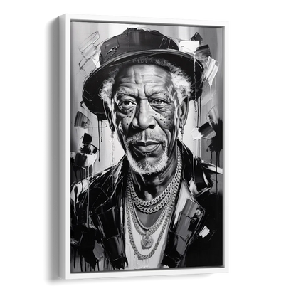 Wisdom Light Side - White Canvas Wall Art