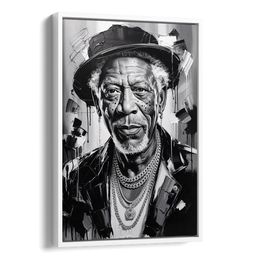 Wisdom Light Side - White Canvas Wall Art