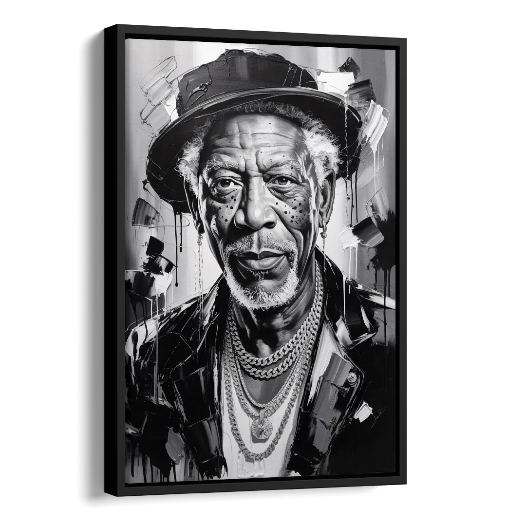 Wisdom Light Side - Black Canvas Wall Art