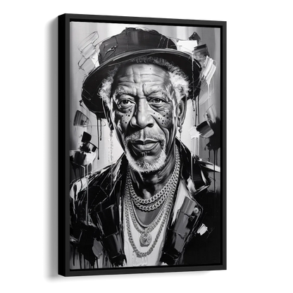 Wisdom Light Side - Black Canvas Wall Art