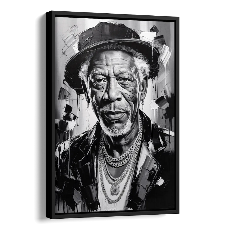 Wisdom Light Side - Black Canvas Wall Art
