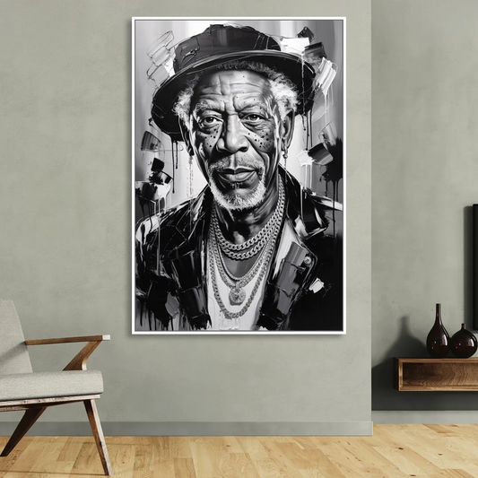 Wisdom Light Living Room - White Canvas Wall Art