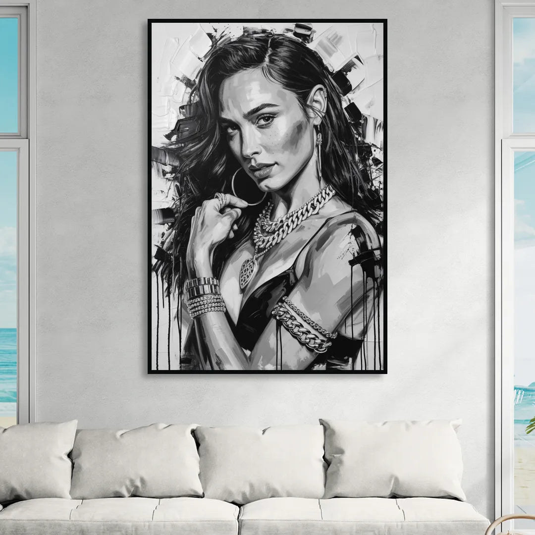 Wonder Grace 2.0 Sitting Room - Black Canvas Wall Art