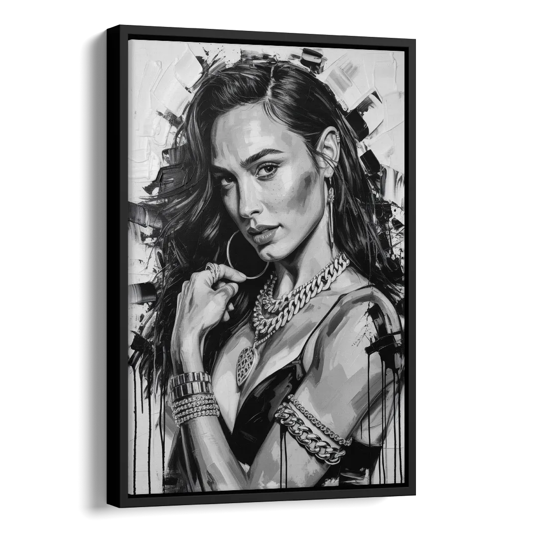 Wonder Grace 2.0 Side - Black Canvas Wall Art
