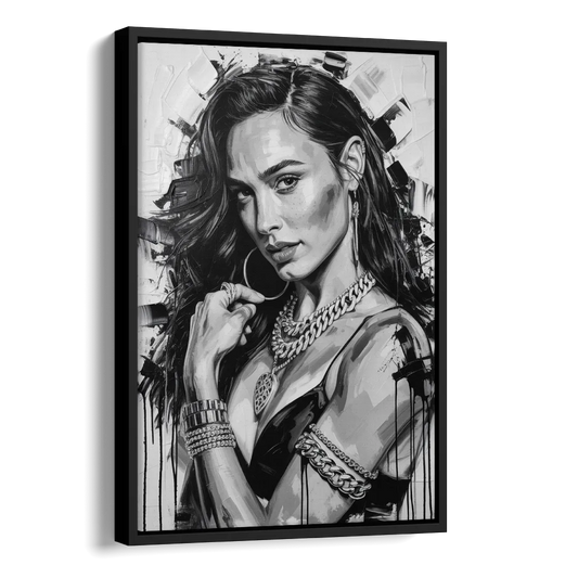 Wonder Grace 2.0 Side - Black Canvas Wall Art