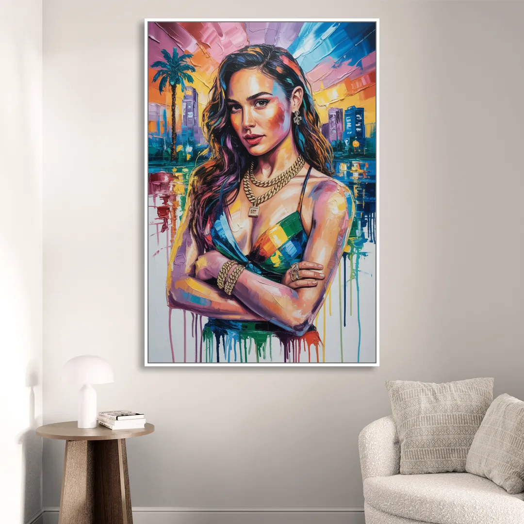 Wonder Grace Sitting Room - White Canvas Wall Art