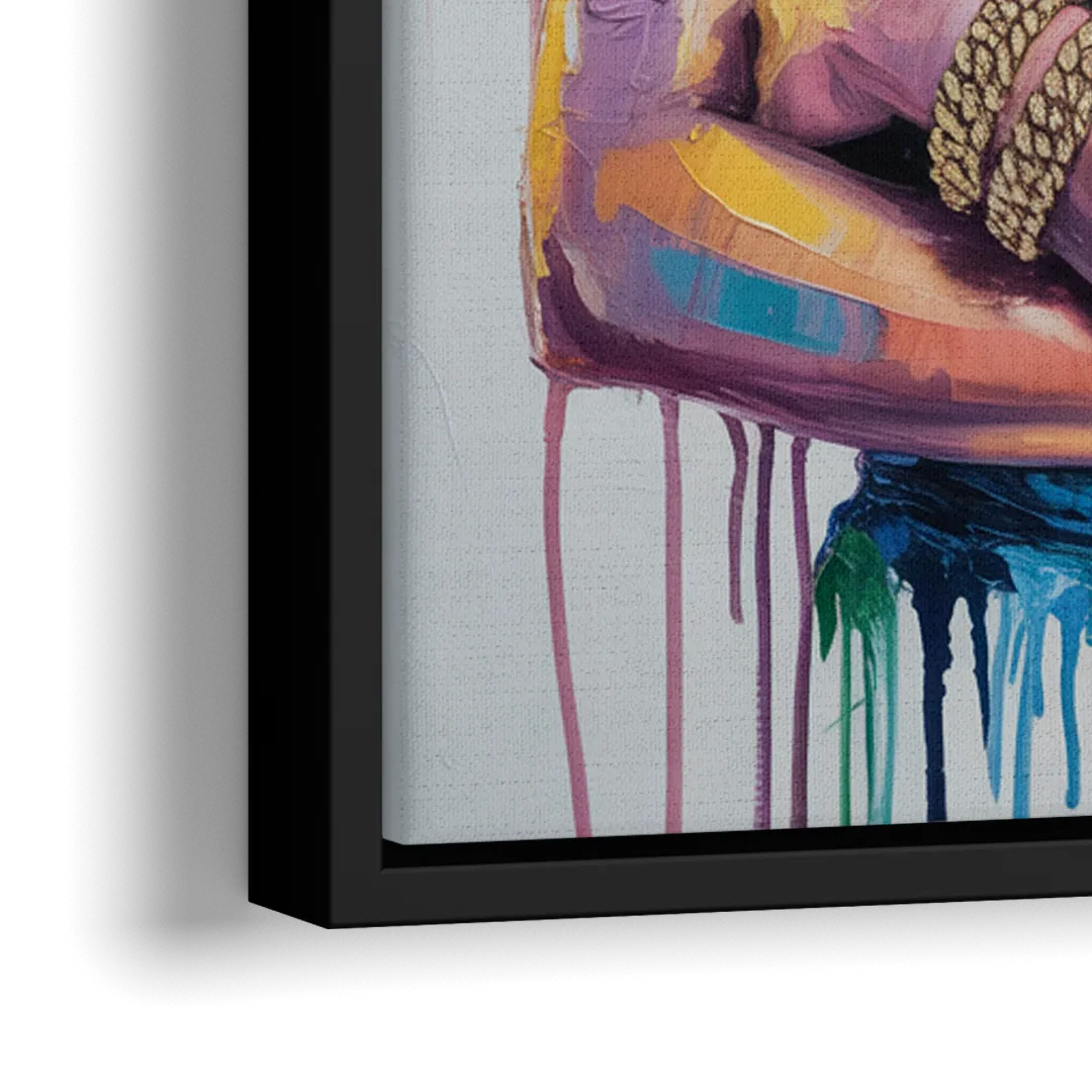 Wonder Grace - Close-Up Black Frame Canvas