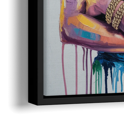 Wonder Grace - Close-Up Black Frame Canvas