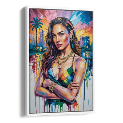 Wonder Grace Side - White Canvas Wall Art