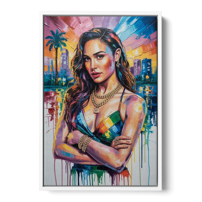 Wonder Grace Front - White Canvas Wall Art