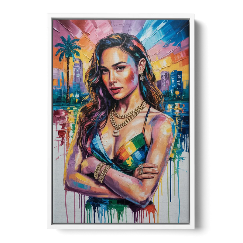 Wonder Grace Front - White Canvas Wall Art