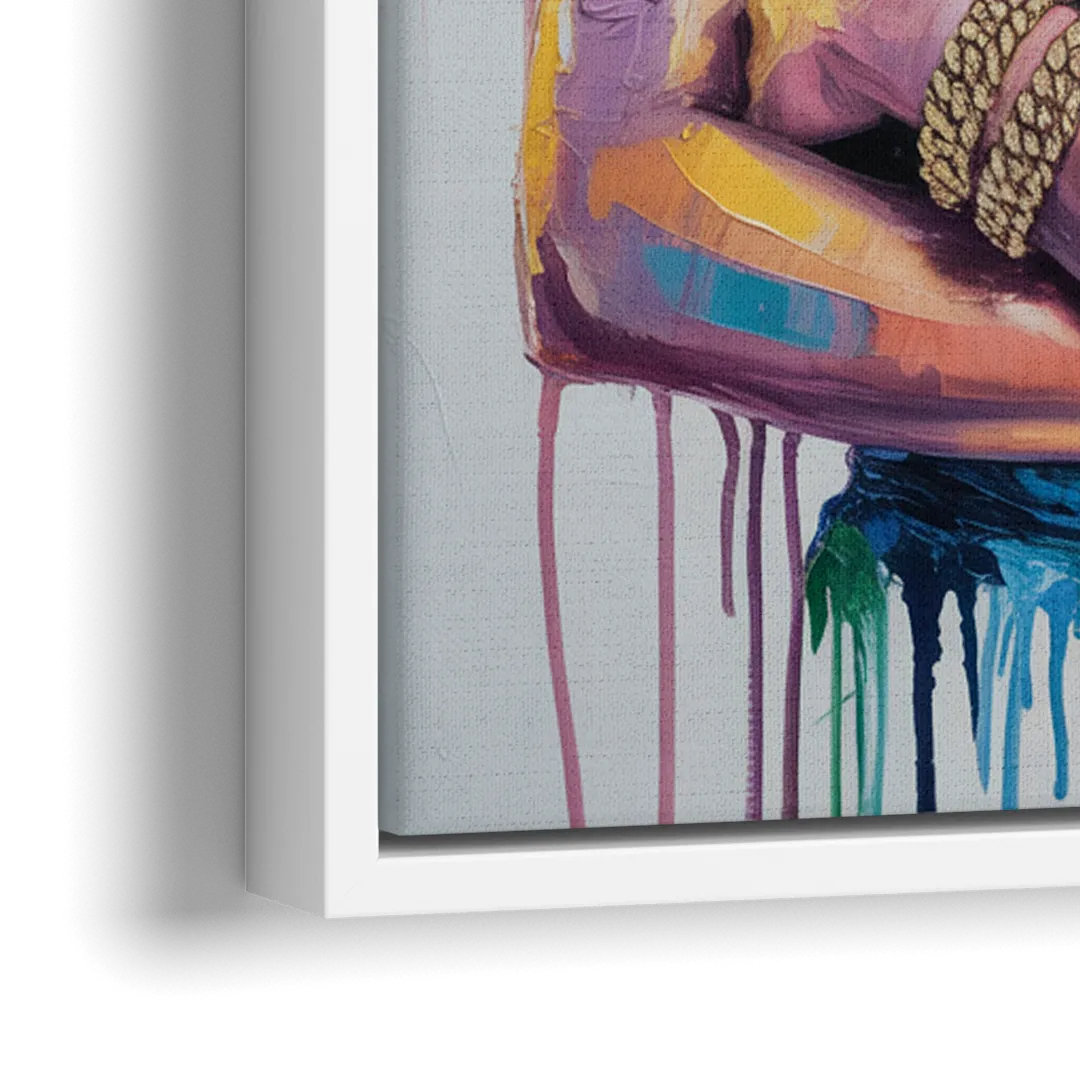 Wonder Grace - Close-Up White Frame Canvas