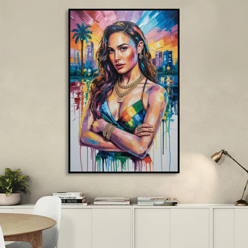 Wonder Grace Sitting Room - Black Canvas Wall Art