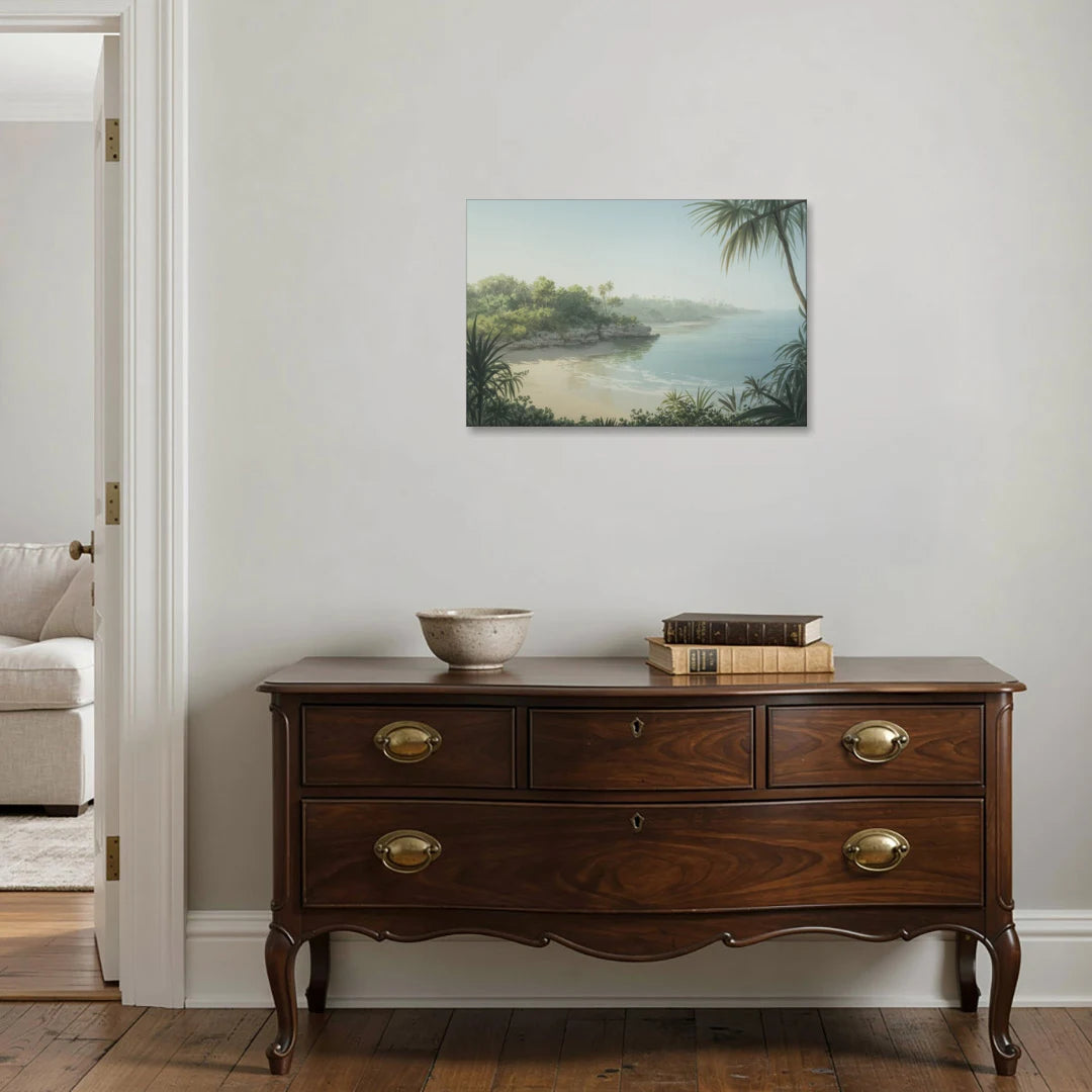 Xcaret Shoreline - Canvas Wall Art - Coffee Table - 30x20