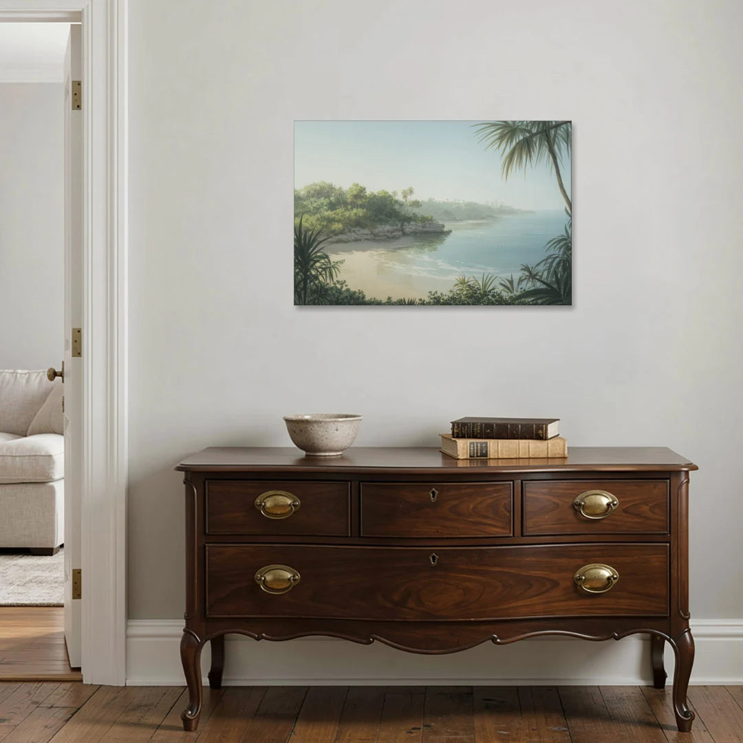 Xcaret Shoreline - Canvas Wall Art - Coffee Table - 36x24