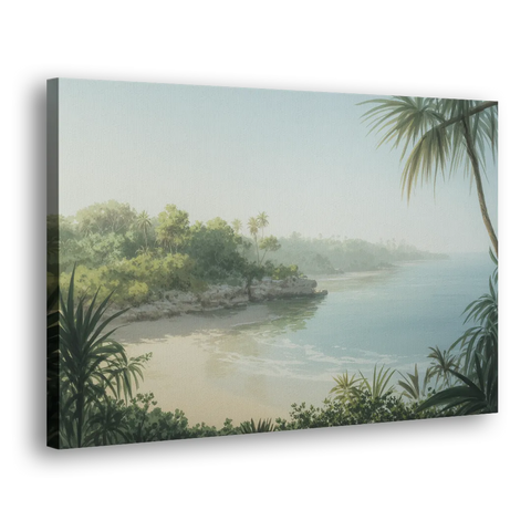 Xcaret Shoreline - Canvas Wall Art