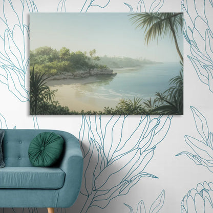 Xcaret Shoreline Living Room - Canvas Wall Art