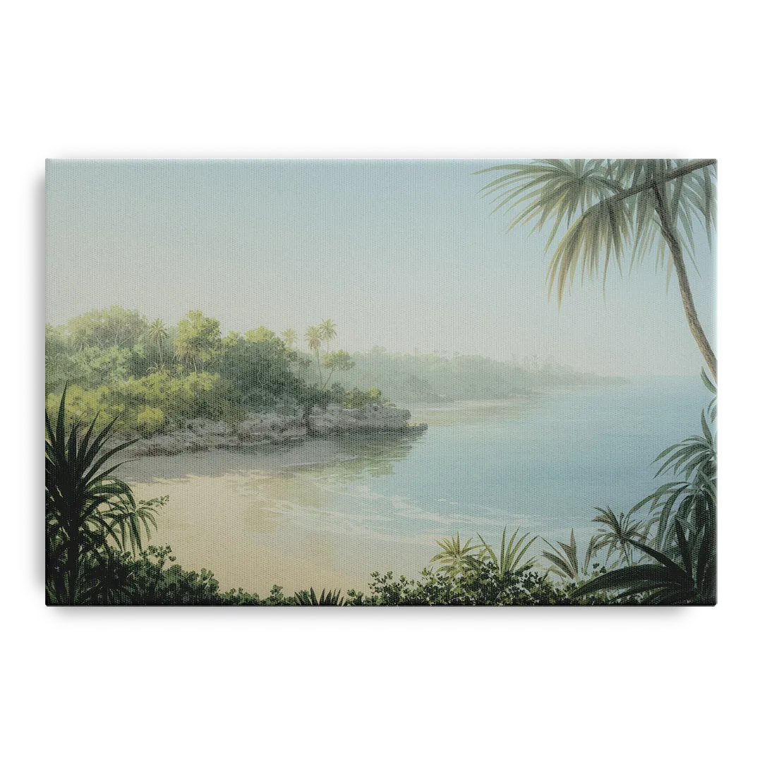 Xcaret Shoreline Front - Canvas Wall Art