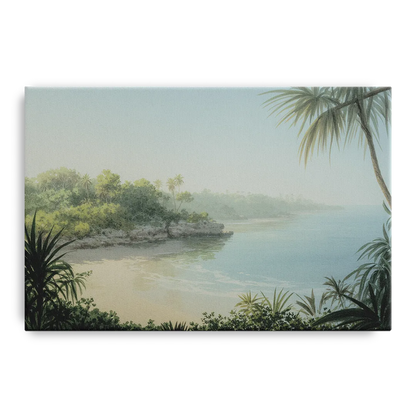 Xcaret Shoreline Front - Canvas Wall Art