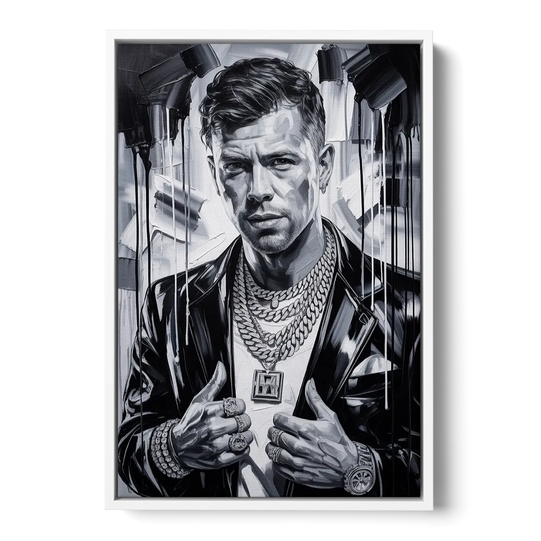 Yellow Dust 2.0 Front - White Canvas Wall Art