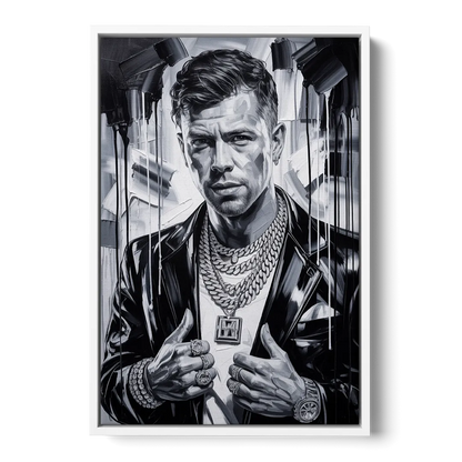 Yellow Dust 2.0 Front - White Canvas Wall Art