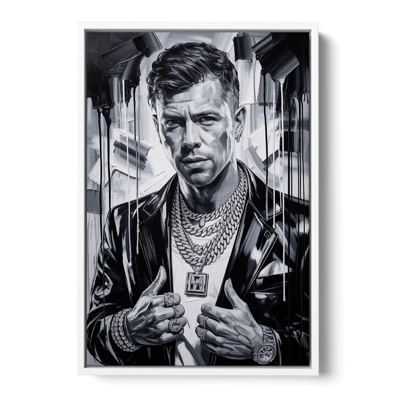 Yellow Dust 2.0 Front - White Canvas Wall Art