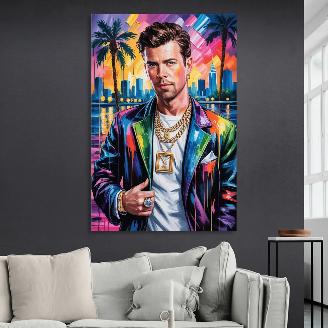 Yellow Dust Sitting Room - Canvas Wall Art