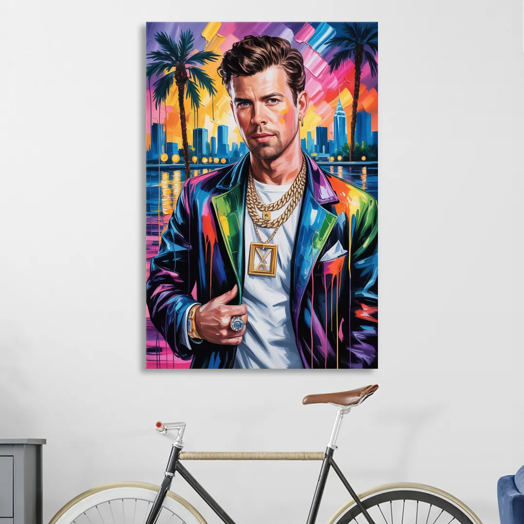 Yellow Dust Living Room - Canvas Wall Art