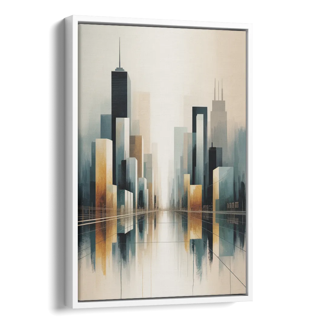 Yonge Dundas Square Side - White Canvas Wall Art