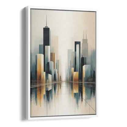 Yonge Dundas Square Side - White Canvas Wall Art