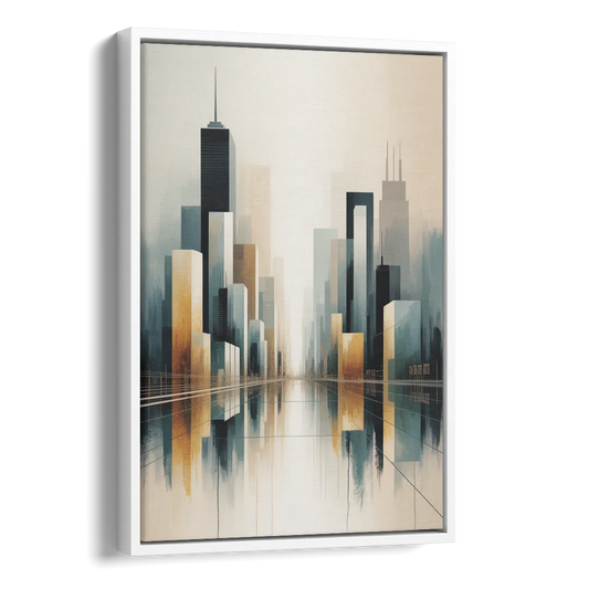 Yonge Dundas Square Side - White Canvas Wall Art