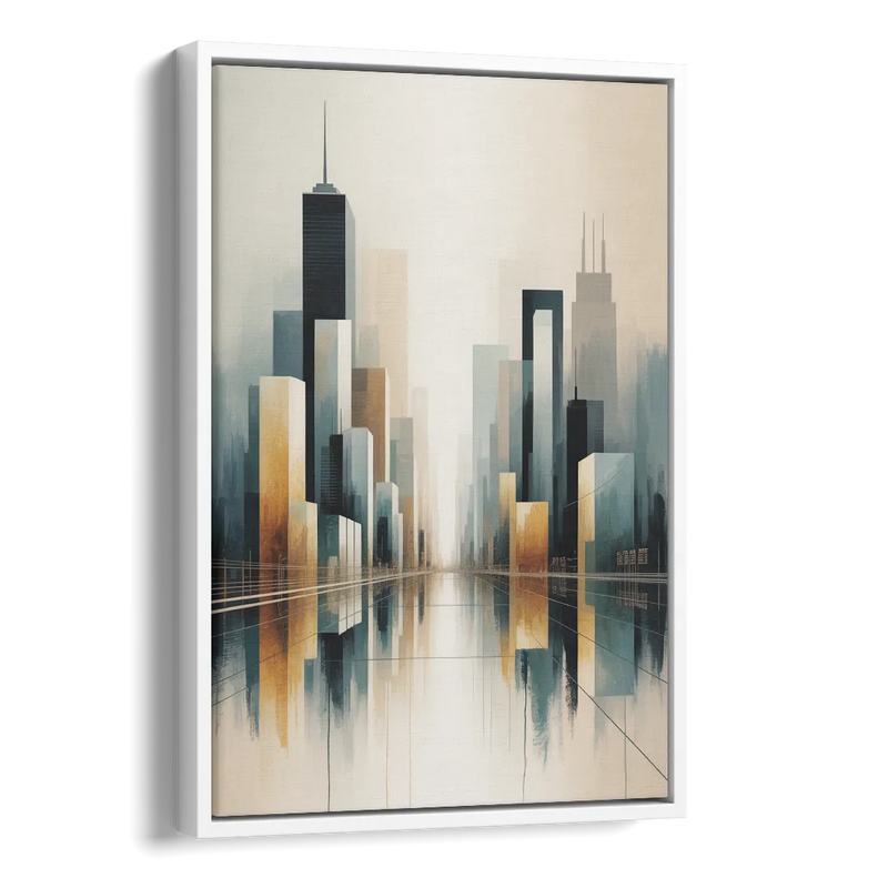 Yonge Dundas Square Side - White Canvas Wall Art