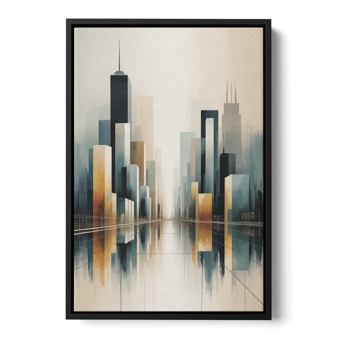 Yonge Dundas Square Front - Black Canvas Wall Art