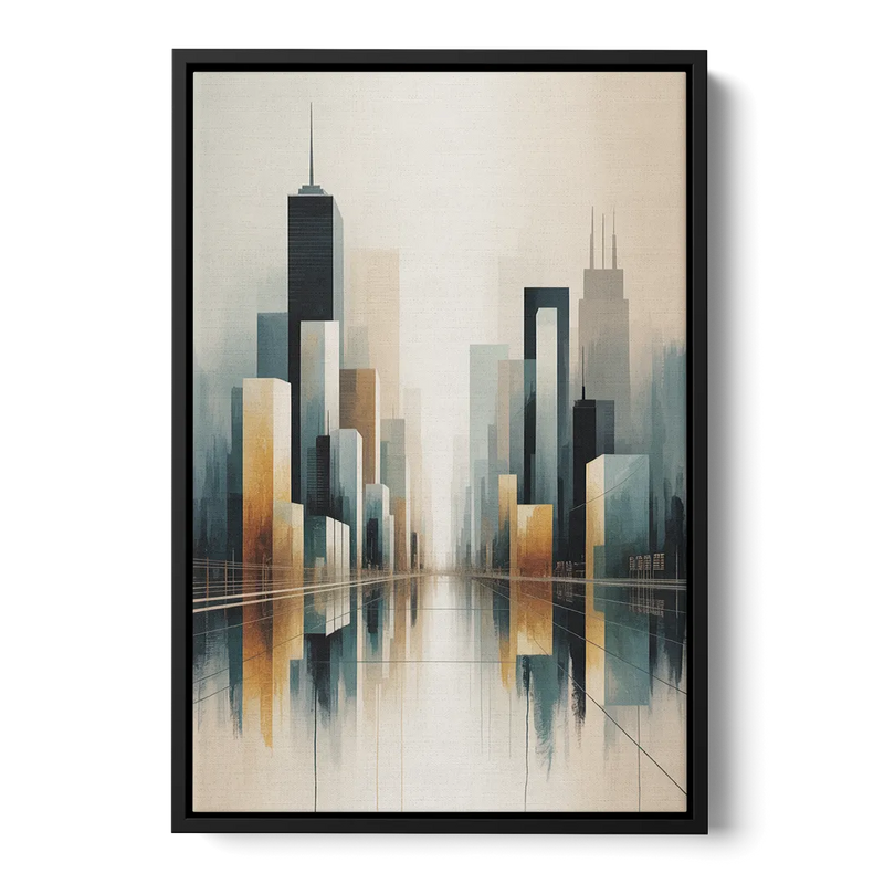 Yonge Dundas Square Front - Black Canvas Wall Art