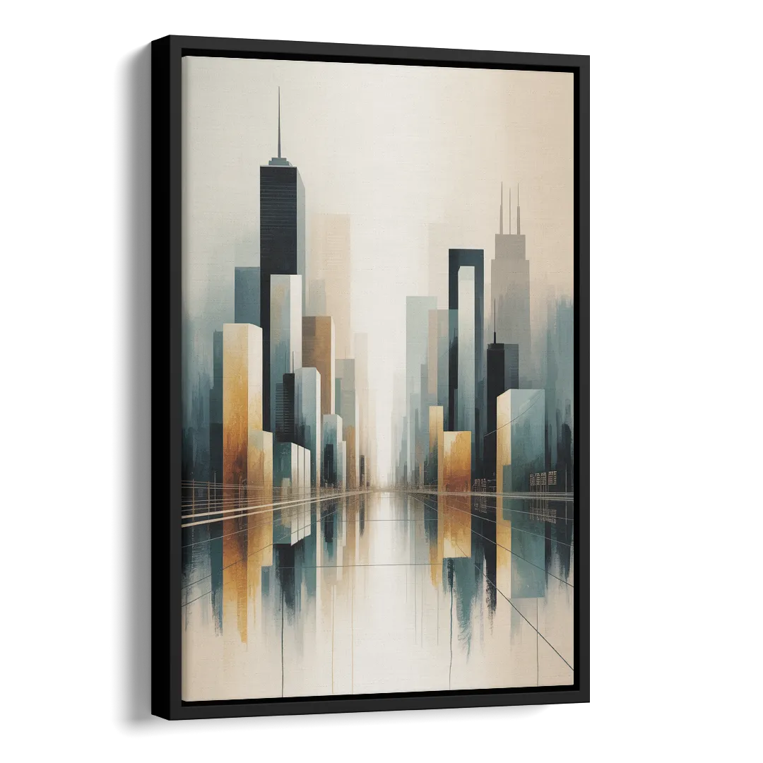 Yonge Dundas Square Side - Black Canvas Wall Art