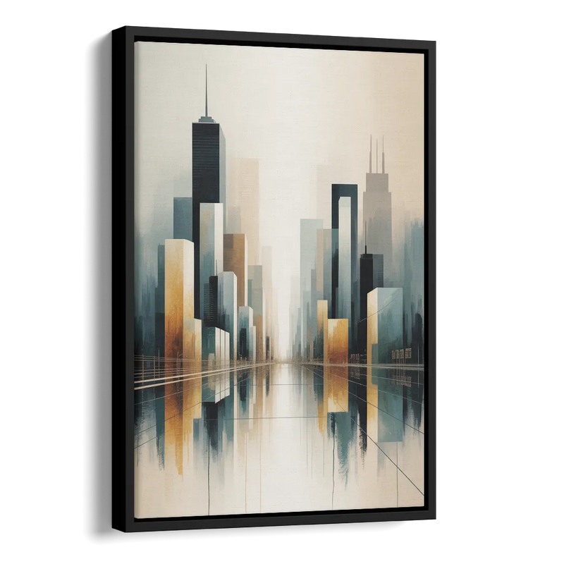 Yonge Dundas Square Side - Black Canvas Wall Art