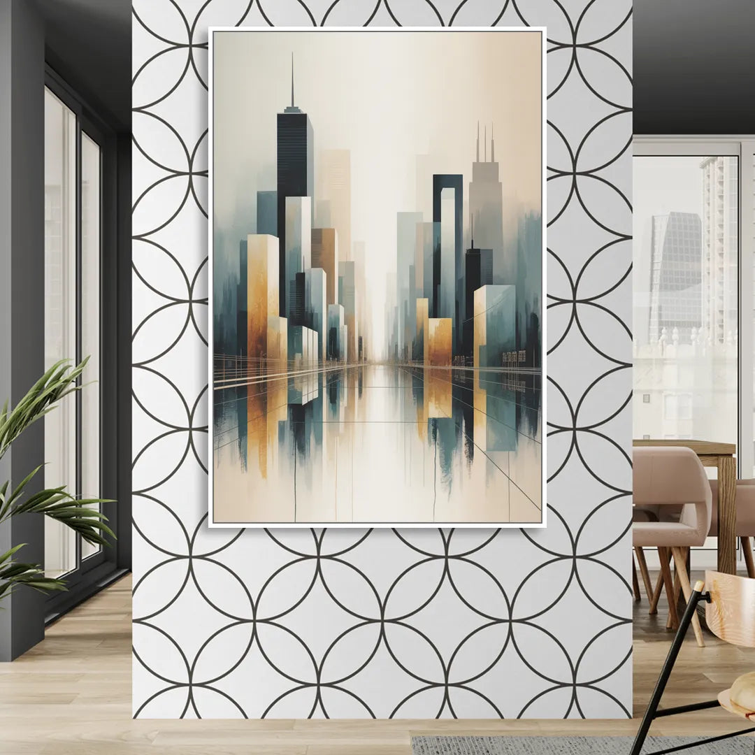 Yonge Dundas Square Sitting Room - White Canvas Wall Art