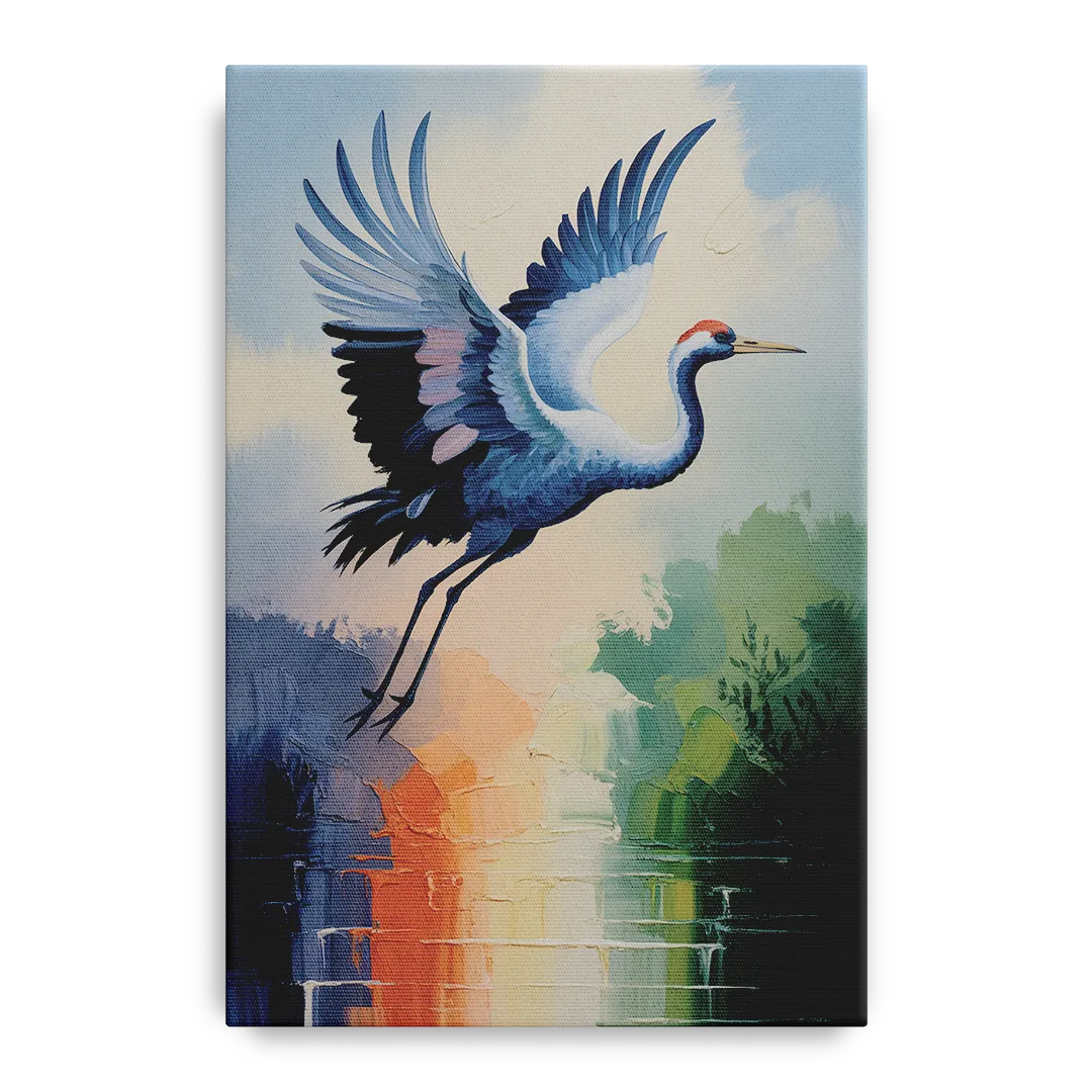 Zen Crane Calm - Canvas Wall Art
