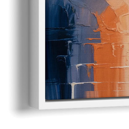 Zen Crane Calm - Close-Up White Frame Canvas