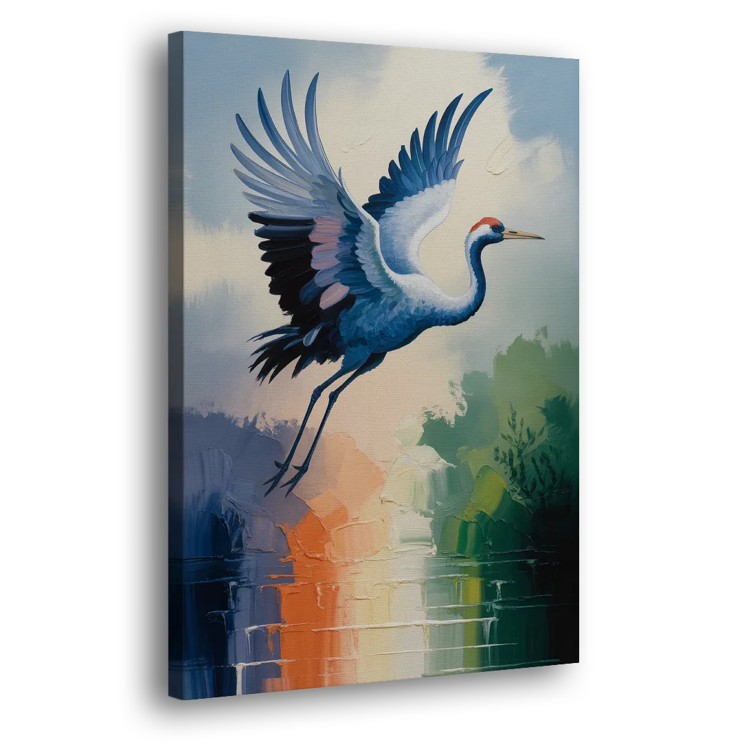 Zen Crane Calm Side - Canvas Wall Art