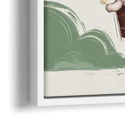 Marietta Baby Room Bliss - Close-Up White Frame Canvas
