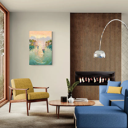 Dunedin Harbor View - Canvas Wall Art Living Room