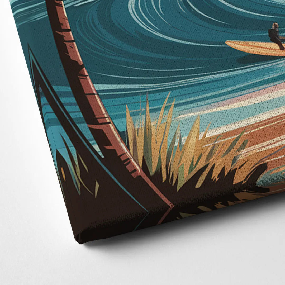 San Diego Surf Culture Canvas Close Up