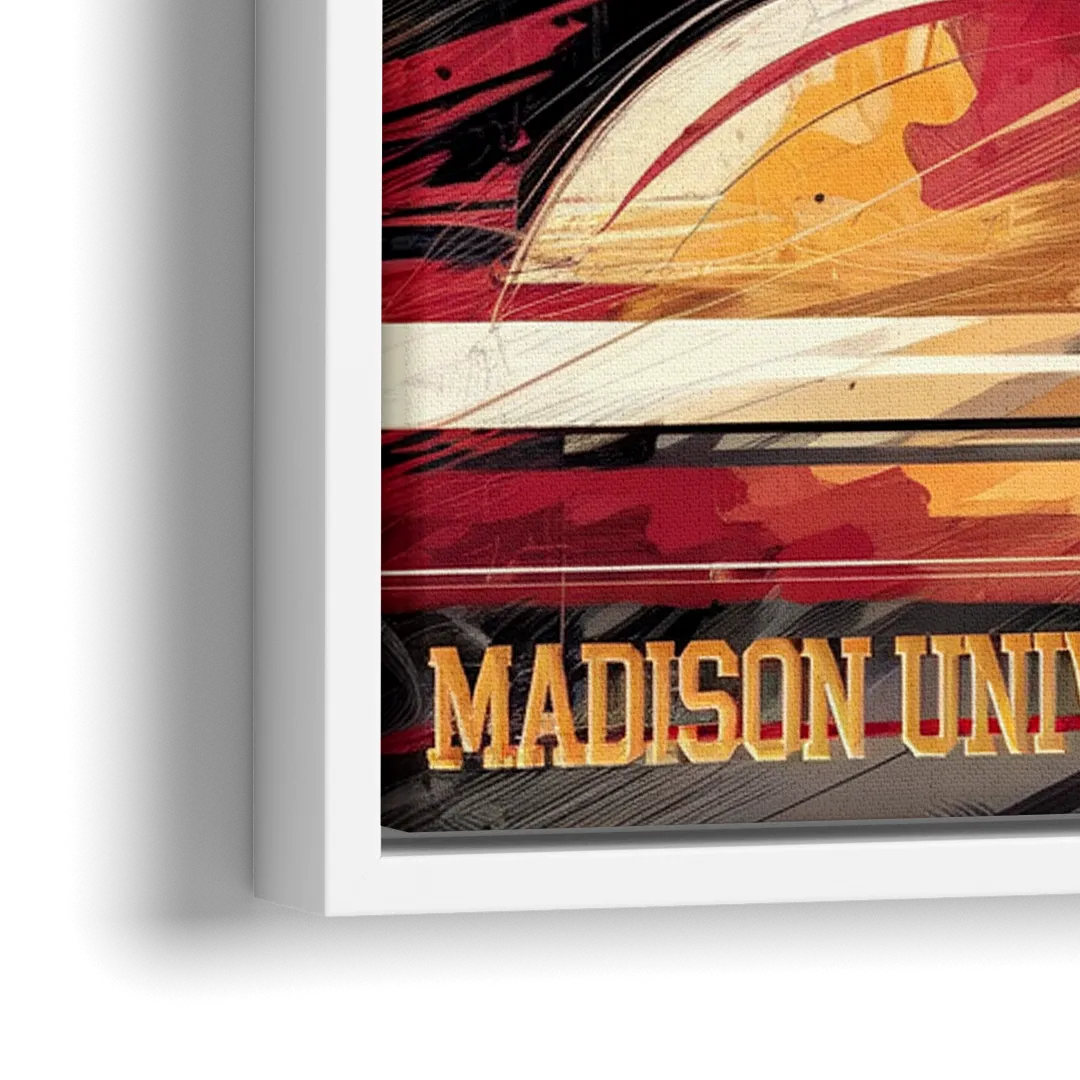 Madison University Spirit - Close-Up White Frame Canvas