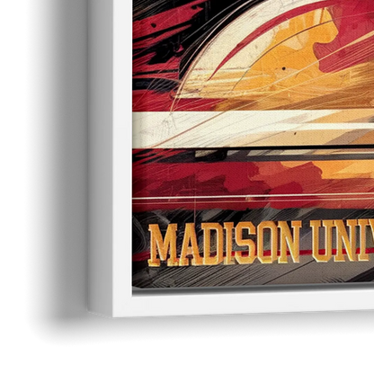Madison University Spirit - Close-Up White Frame Canvas