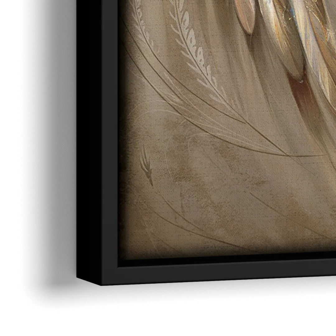 Nashville Wings Mural Tribute - Close-Up Black Frame Canvas